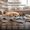 𝒍𝒖𝒄𝒌𝒚𝒔𝒍𝒊𝒎𝒍𝒂𝒃™ CozyNest Self-Warming Pet Blanket
