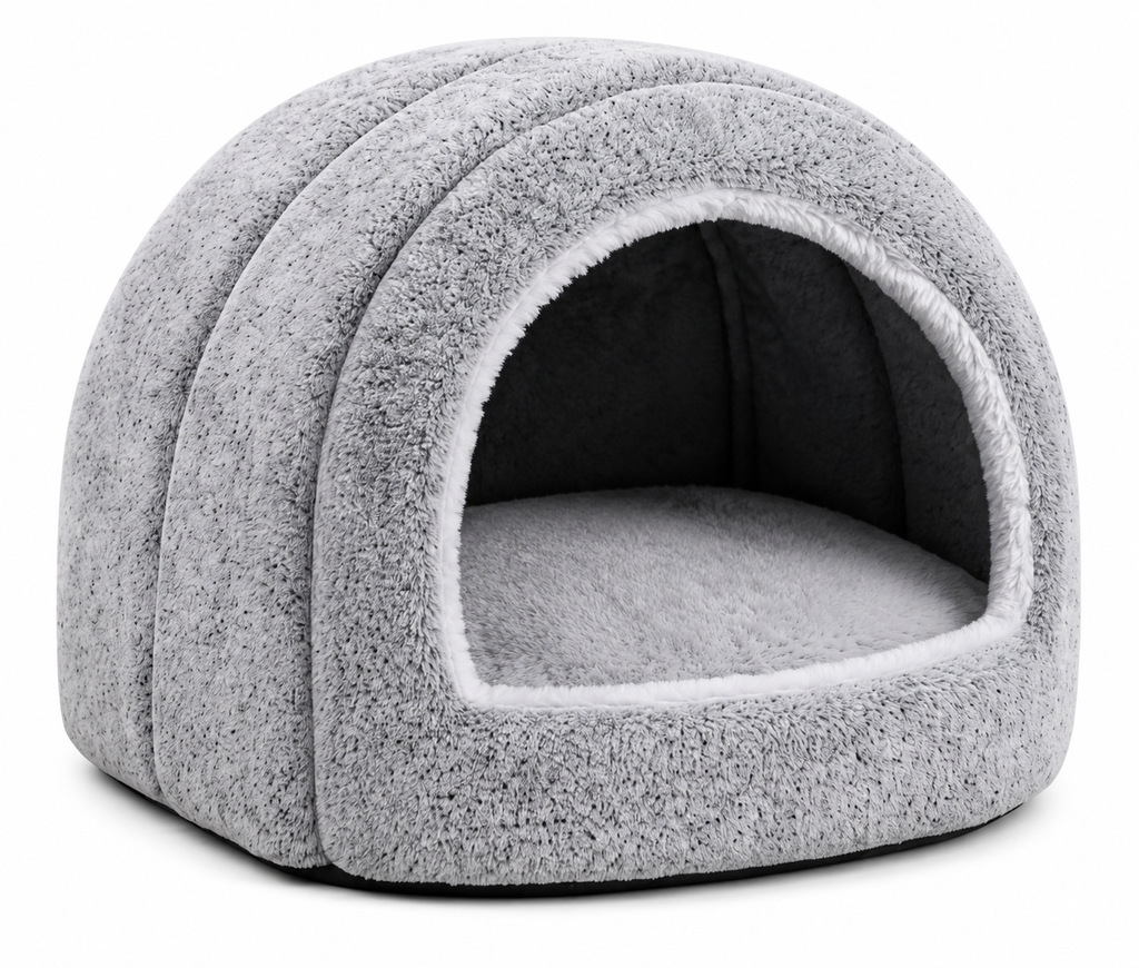 𝒍𝒖𝒄𝒌𝒚𝒔𝒍𝒊𝒎𝒍𝒂𝒃™ CozyNest Anxiety Relief Pet Cave Bed